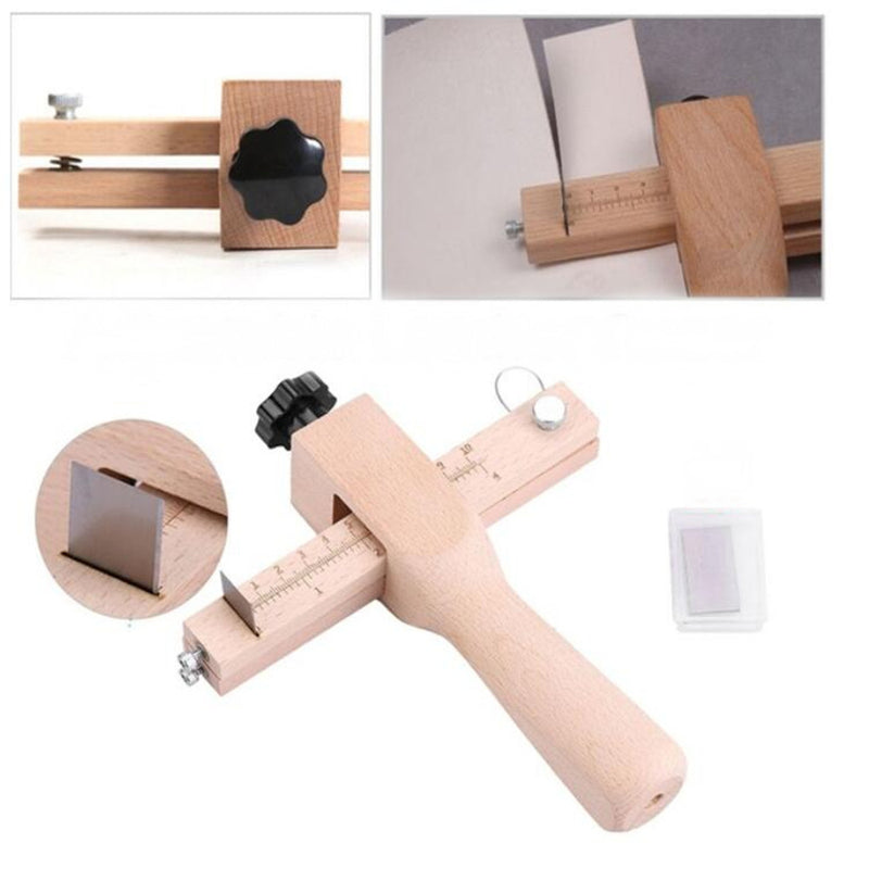 Adjustable Leather Strip and Strap Cutter Maker Cutting Handcraft Tool With 5 Blades