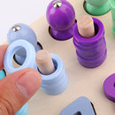 Kids Children Wooden Numbers Math Puzzle Board for Toddlers Educational Early Learning Toys