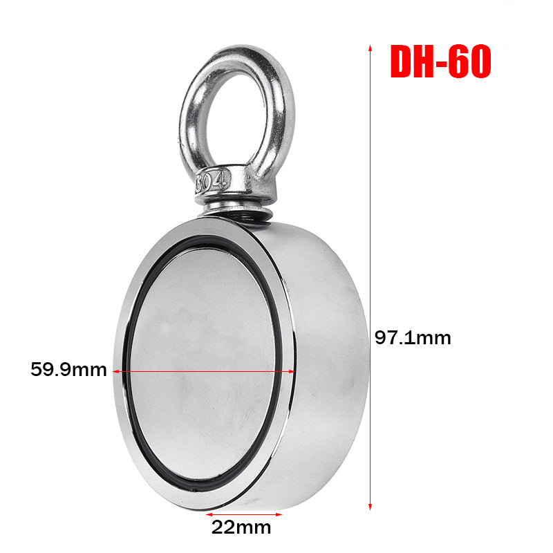 DH-48/60/67/75 Salvage Magnet With 10M Rope Neodymium Recovery Magnet for Fishing