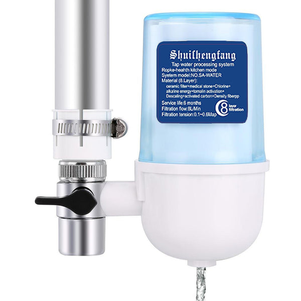 Home Kitchen Transparent Faucet Water Filter Tap Ceramic Purifier Filtration