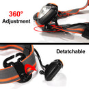 XANES 800LM Headlamp Flashlight 3 * AAA Energy Saving Light for Outdooors Lighting Fishing Cycling