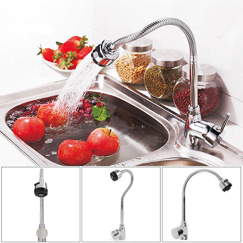 Kitchen 360 Swivel Spout Single Handle Sink Faucet Pull Down Spray Mixer Tap