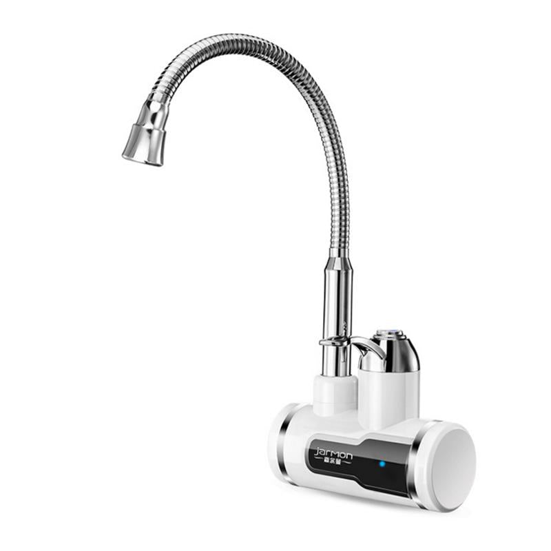 220V 3000W Tankless Instant Heating Sink Tap 360 Digital Display Electric Water Heater Faucet EU