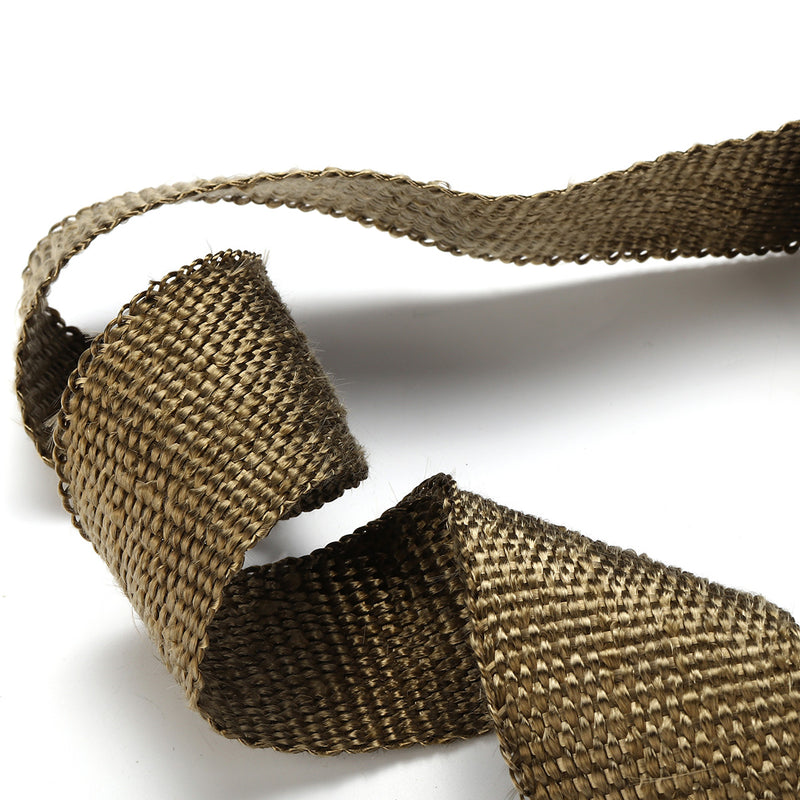 5m /10m /15m Exhaust Header Heat Pipe Wrap Tape W/ 10 Stainless Steel Zip Ties