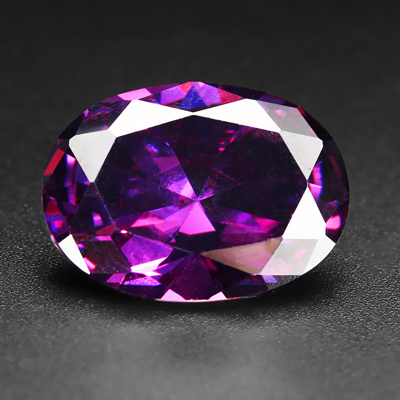 28.35ct 20x15mm Purple Oval Elliptical Cut Gemstone VVS AAA Jewelry Loose Gems Decorations