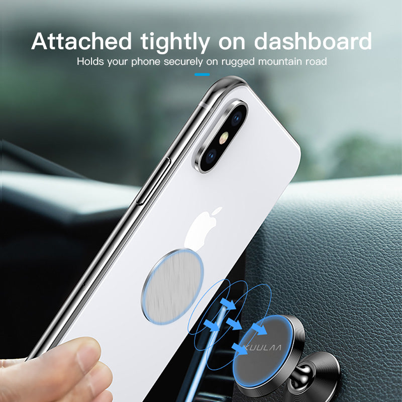 KUULAA Magnetic Air Vent Dashboard Car Phone Holder Car Mount for 4.0-6.8 Inch Smart Phone for iPhone for Samsung Xiaomi Redmi Note 10