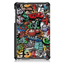Tri-Fold Pringting Tablet Cover for Samsung Galaxy Tab A 8.0 2019 SM-P200 P205 Tablet - Doodle