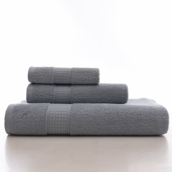 KCASA KC LN-01 Bath Pure Towels Long Stapled Cotton Beach Spa Thicken Super Absorbent Towel Sets