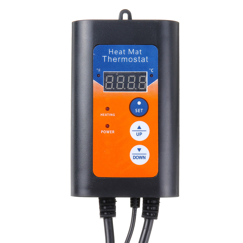 220V 8.3A 42-108F Digital Thermostat Controller Plant/Reptile Pet Heat Lamp Thermostat 1000W LCD Display Controller Temperature
