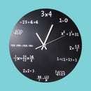 Mathematics Blackboard Clock Wall Clock Home/Office/Classroom Clock Black Powder