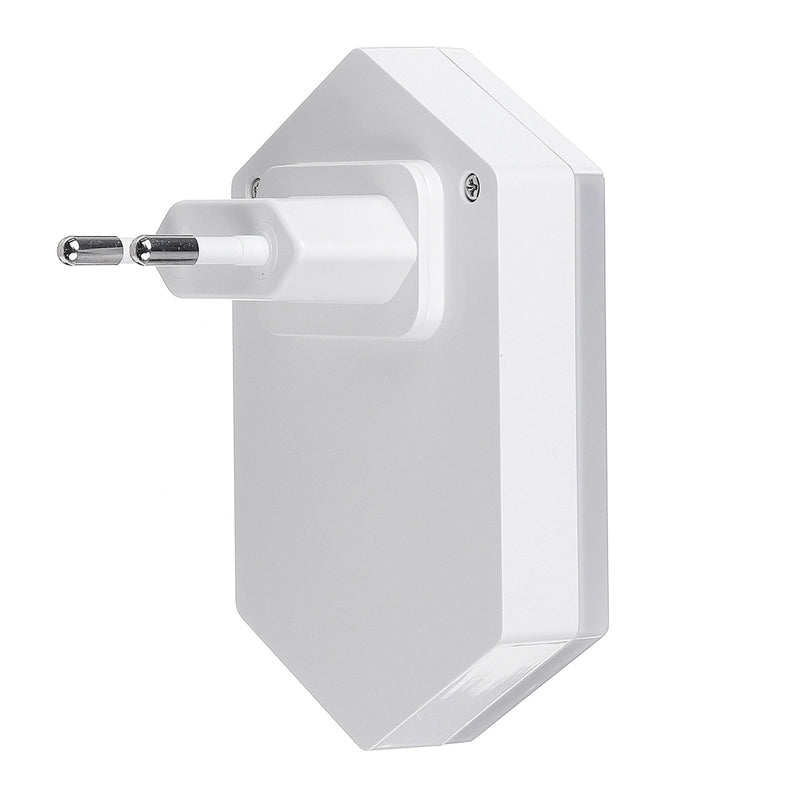 LUSTREON RGB LED Remote Control Dimmable Plug-in Night Light Home Stair Hallway Kitchen Bedroom