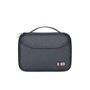 BUBM PBSM-B Double Layer Digital Accessories Storage Bag USB Charger Cable Tablet Organizer Bag