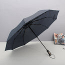 Automatic Folding Umbrella 1-2 People Windproof Umbrella Plaid Camping Sunshade