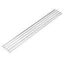4Pcs 250mm OD 7mm 1.5mm Thick Wall Borosilicate Glass Blowing Tubes