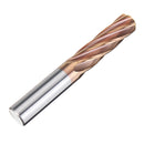Drillpro 6 Flutes 6.5-10mm Milling Cutter HRC55 Tungsten Steel Carbide AlTiN Coating End Mill CNC Tool