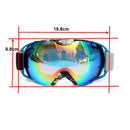 Motorcycle Riding Anti Fog Goggles Unisex Dual Lens Outdooors Snowboard Ski Glasses