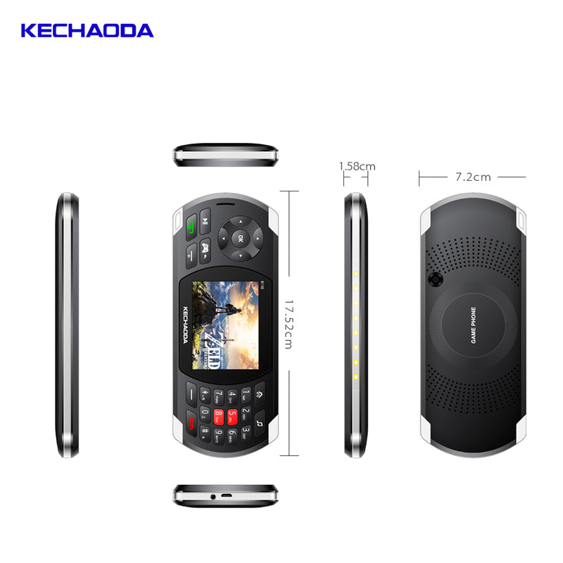 KECHAODA K110 Game Phone 2.8 inch 2600mAh 100 Classic Game Torch Big Sound Speaker With Vibration Dual SIM Card Dual Standby Feature Phone