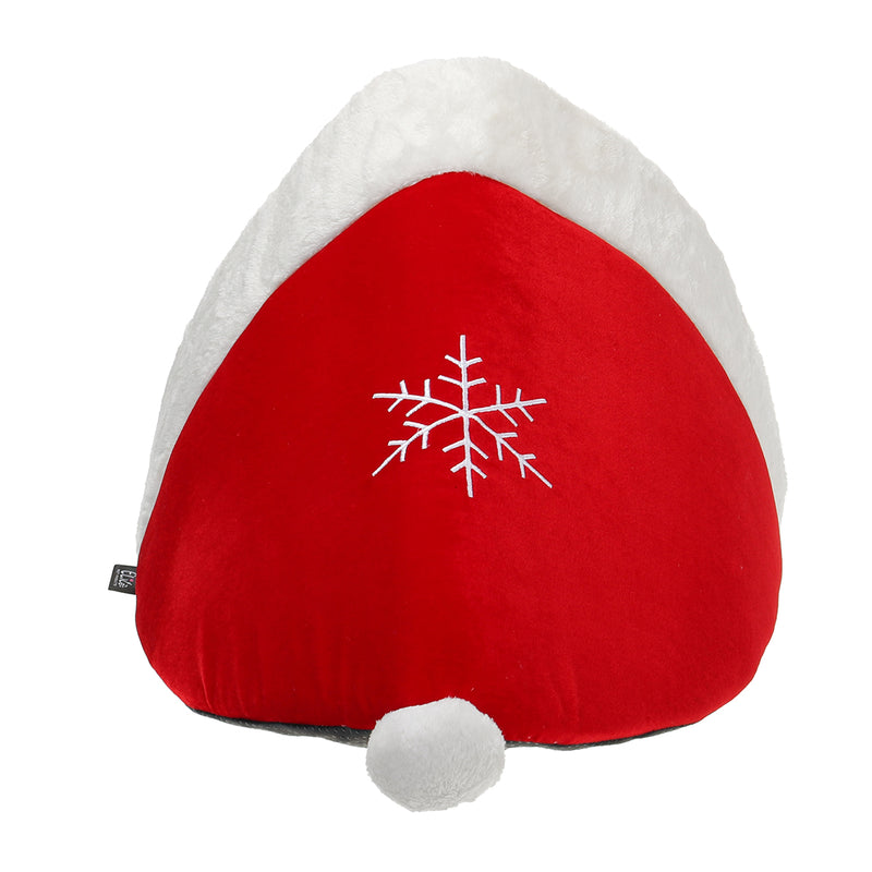 Christmas Hat Pet Nest Bed Soft Warm Cave House Sleeping Bag For Pet Cat Dog
