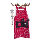 Cute Personality Cotton Canvas Adjustable Sleeveless Work Aprons Anti-falling Apron With 2 Pockets