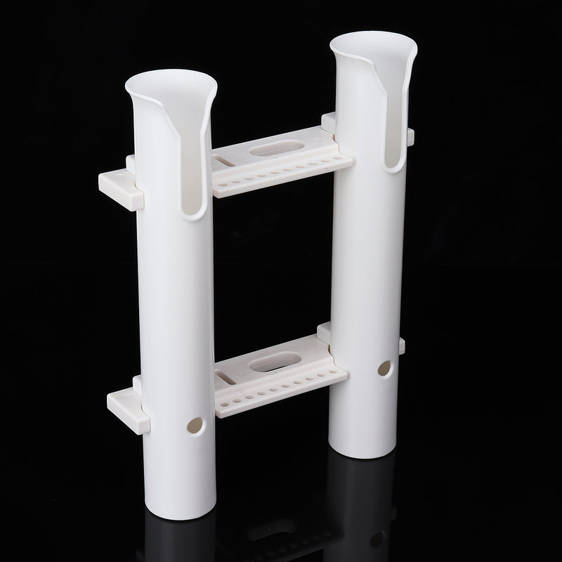 ZANLURE 2 Tube Fishing Rod Holder Rack Pole Support For Marine Boat Kayak Vertical Double Tube