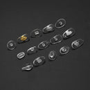 150 Pairs Soft Silicone Glasses Nose Pads Eyeglass Sunglasses Anti Slip Pads Assortment Kit 15 Style