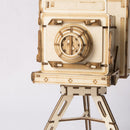 Robotime TG403 Vintage Camera Modern 3D Wooden Puzzle Mechanical Jigsaw Puzzle Toy