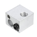 BP6 Sliver Aluminum Heating Block M6 Screw Thread for 3D Printer
