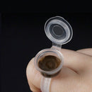 Plastic Transparent Tattoo Ring Cup With Cover Easy To Clean Install Embroidery Ink Material