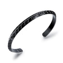 Titanium Steel Stainless Steel Rhomboid Open Male Bracelet