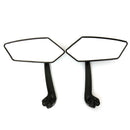 Motorcycle Bike Rear View Side Mirrors 8mm 10mm Angled For Honda Suzuki