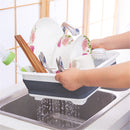 Kitchen Collapsible Dish Drainer Rack Basket Tableware Holder Fruit Organizer Storage Container
