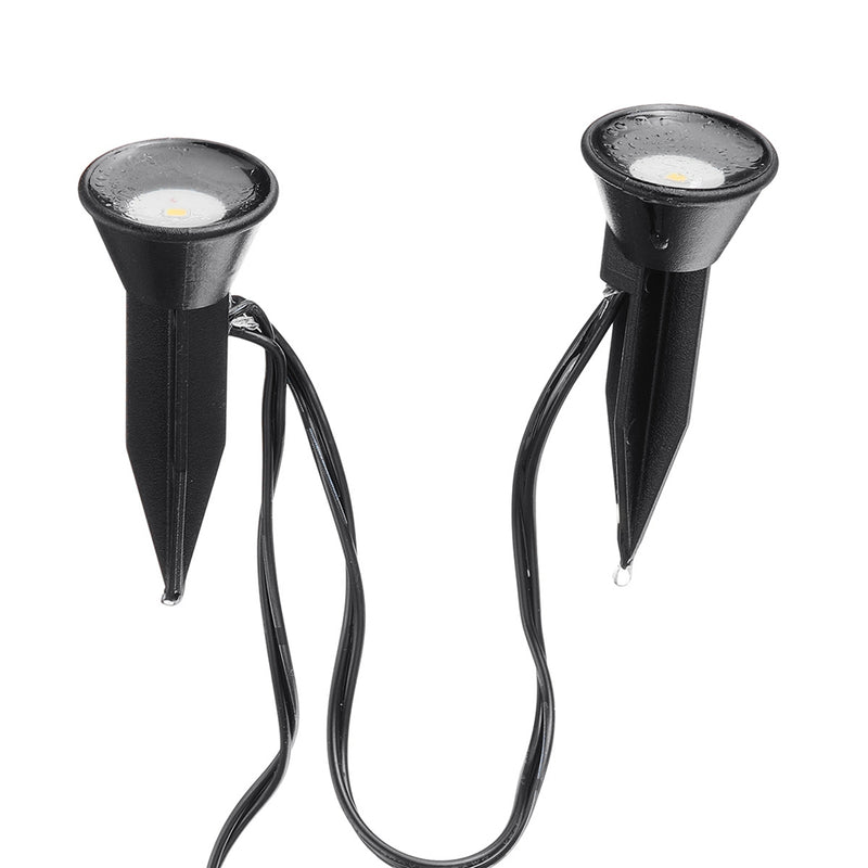 Solar Powered Dual Spot Light Outdoor Garden Landscape Spotlight Yard Lawn Lamp