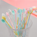 30Pcs/Set Plastic Mini Coffee Stirrer Spoon For DIY Slime Handmade Art Project Tools Drinking Tableware Toys