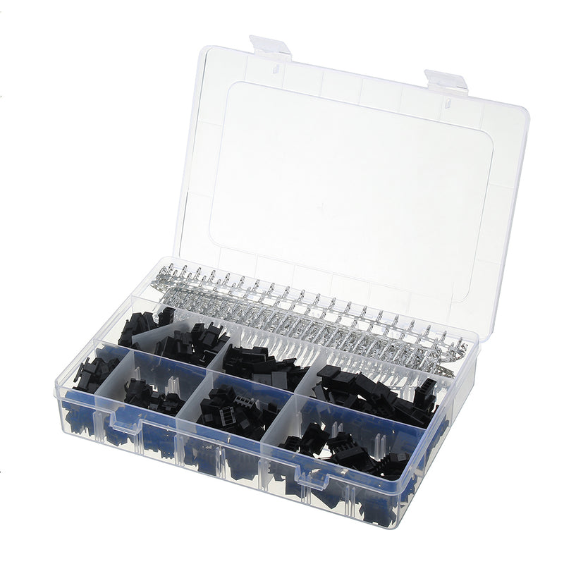560pcs 2.54MM Pin Black Way Cable Plug Electrical Dupont Connector Pin Jumper Header Housing Male Female Wire Connector
