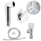 Bidet Shattaf Douche Spray Shut Off Valve Chrome Toilet Shower Head Hose Bathroom Accessories Set