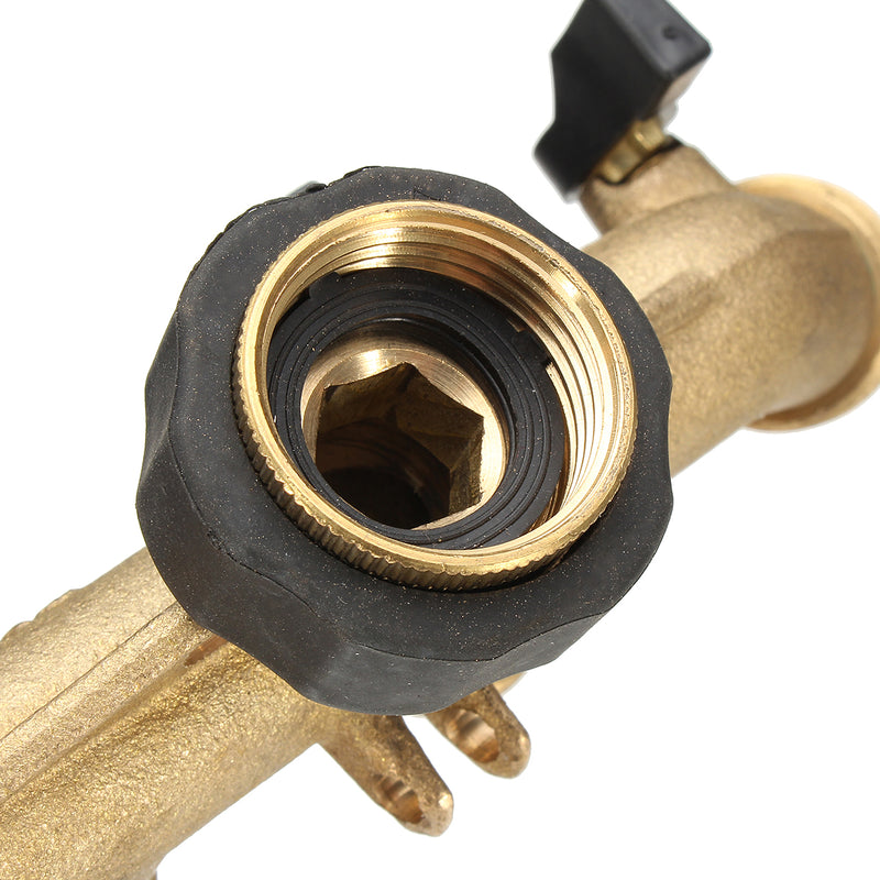 4 Way Brass 3/4" Tap Connector Splitter AU Standard Hose Pipe Switcher Nozzle