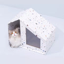 Furrytail Ped Bed Comfortable Cats House Two Sizes Of Pet House Foldable Corrugated Paper House  Cats DIY Scratching Board Pad Claw Care Pet Cats accessories From Xiaomi Youpin