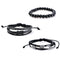 Vintage Multilayer Bracelet Bead Woven Leather Chain Wristband Jewelry Gift for Men