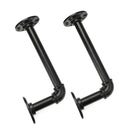 1 Pair of DN15 70/130/180/210mm Steel Pipe Shelf Bracket Holder DIY Pipe Shelf Brackets
