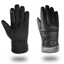 Thermal Leather Ski Gloves Man Woman Winter Warm Touch Screen Anti-slip Mitten