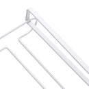 White Metal Fresh Bar Champagne Wine Glass Holder Rack Storage Cabinet Hanging