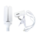 E27 AC110-265V 40W SMD2835 Three-Leaf Foldable Full Spectrum LED Grow Light Bulb With Lamp Holder Clip