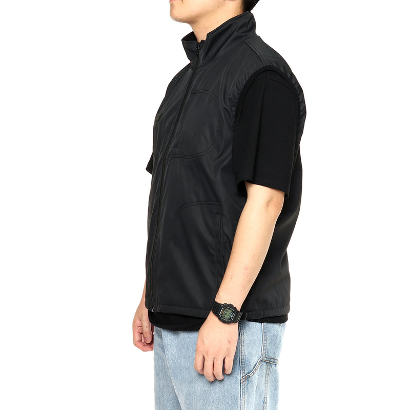 Dual Button USB Electric Outdoor Heating Vest Clothes Carbon Fiber Warm Back + Belly Heat 3 Gear Control