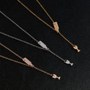 Trendy Pendant Necklace Elegant Chain Beer Wineglass Neclacke Cold Silver Jewelry for Women