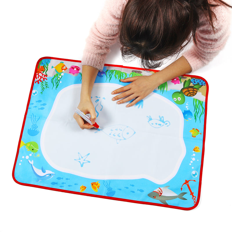 Water Drawing Painting Writing Cloth Mat Board Magic Pen Doodle Kids Baby Toy