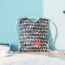 Jordan&Judy 2L Drawstring Canvas Backpack Leisure Shoulder Bag Handbag Outdoor Travel