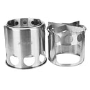 Xmund XD-ST3 Cooking Stove Portable Stainless Steel Wood Burning Stove for Backpacking Hiking Picnic