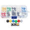 50pcs Tactile Push Button Switch Momentary Tact & Cap Assorted Kit 12x12x7.3mm Key Caps