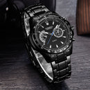 CURREN 8020 Stainless Steel Band Casual Style Quartz Watch 3ATM Waterproof Men Watch
