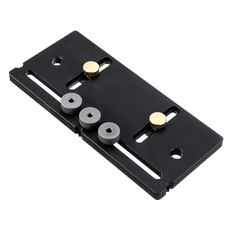 Aluminum Alloy Adjustable Metric Cabinet Hardware Jig 4mm Cabinet Door Knob Handle Install Drill Guide Template Jig